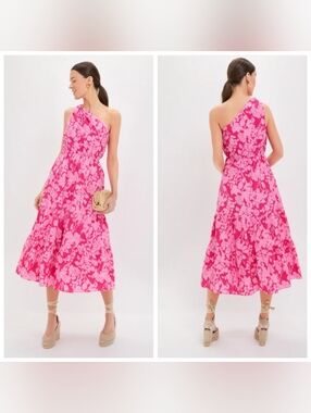 chinese dress ladies Hyacinth Watercolor Midi Dress